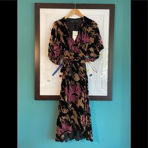 Velvet Wrap Dress by Zara